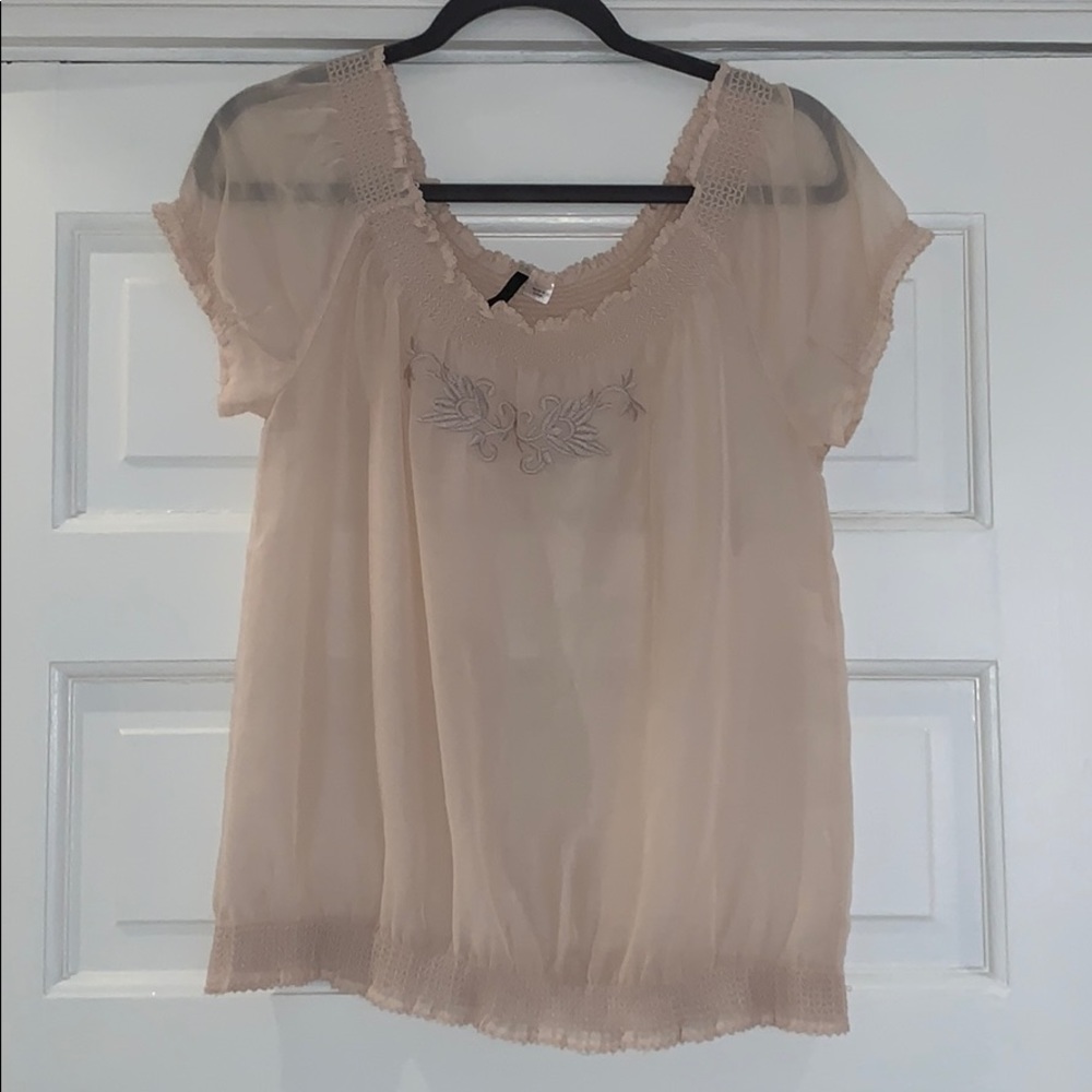 H&M - peasant tee - size 10